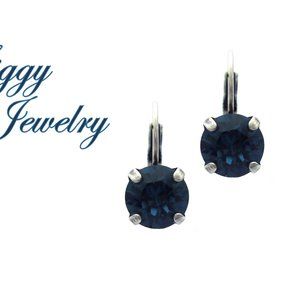 Swarovski Crystal Montana Blue Drop Earrings